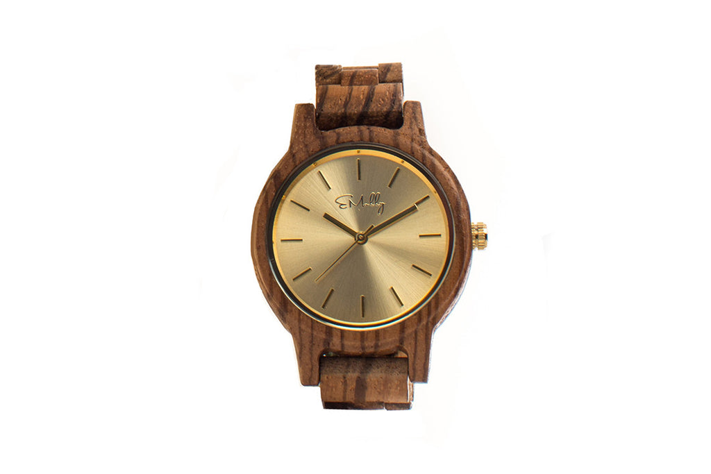 Women's Zebra Wood with Champagne Dial